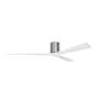 Matthews Fan Company Irene-3H 72" 3 Blade Indoor / Outdoor Ceiling Fan Brushed Pewter / Matte White
