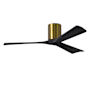 Matthews Fan Company Irene-3H 52" 3 Blade Indoor Ceiling Fan Brushed Brass / Matte Black