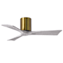 Matthews Fan Company Irene-3H 42" 3 Blade Indoor Ceiling Fan Brushed Brass / Barn Wood Tone