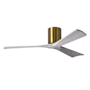 Matthews Fan Company Irene-3H 52" 3 Blade Indoor Ceiling Fan Brushed Brass / Barn Wood Tone