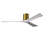 Matthews Fan Company Irene-3H 60" 3 Blade Indoor Ceiling Fan Brushed Brass / Barn Wood Tone