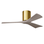 Matthews Fan Company Irene-3H 42" 3 Blade Indoor Ceiling Fan Brushed Brass / Gray Ash