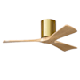 Matthews Fan Company Irene-3H 42" 3 Blade Indoor Ceiling Fan Brushed Brass / Light Maple Tone
