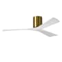 Matthews Fan Company Irene-3H 52" 3 Blade Indoor Ceiling Fan Brushed Brass / Matte White