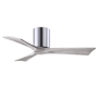 Matthews Fan Company Irene-3H 42" 3 Blade Indoor Ceiling Fan Polished Chrome / Barn Wood Tone