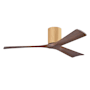 Matthews Fan Company Irene-3H 52" 3 Blade Indoor Ceiling Fan Light Maple / Walnut Tone