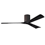 Matthews Fan Company Irene-3H 60" 3 Blade Indoor Ceiling Fan Textured Bronze / Matte Black
