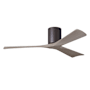 Matthews Fan Company Irene-3H 52" 3 Blade Indoor Ceiling Fan Textured Bronze / Gray Ash