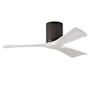 Matthews Fan Company Irene-3H 42" 3 Blade Indoor Ceiling Fan Textured Bronze / Matte White