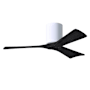 Matthews Fan Company Irene-3H 42" 3 Blade Indoor Ceiling Fan Gloss White / Matte Black