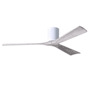 Matthews Fan Company Irene-3H 60" 3 Blade Indoor Ceiling Fan Gloss White / Barn Wood Tone