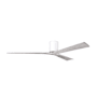 Matthews Fan Company Irene-3H 72" 3 Blade Indoor / Outdoor Ceiling Fan Gloss White / Barn Wood Tone