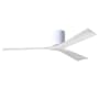 Matthews Fan Company Irene-3H 60" 3 Blade Indoor Ceiling Fan Gloss White / Matte White