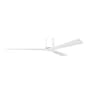 Matthews Fan Company Irene-3H 72" 3 Blade Indoor / Outdoor Ceiling Fan Gloss White / Matte White