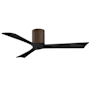 Matthews Fan Company Irene-3H 52" 3 Blade Indoor Ceiling Fan Walnut / Matte Black