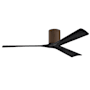 Matthews Fan Company Irene-3H 60" 3 Blade Indoor Ceiling Fan Walnut / Matte Black