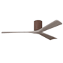 Matthews Fan Company Irene-3H 60" 3 Blade Indoor Ceiling Fan Walnut / Gray Ash