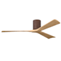 Matthews Fan Company Irene-3H 60" 3 Blade Indoor Ceiling Fan Walnut / Light Maple Tone