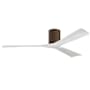 Matthews Fan Company Irene-3H 60" 3 Blade Indoor Ceiling Fan Walnut / Matte White