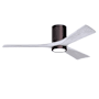 Matthews Fan Company Irene-3HLK 52" 3 Blade Indoor Ceiling Fan Brushed Bronze / Matte White