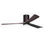 Matthews Fan Company Irene-3HLK 60" 3 Blade Indoor Ceiling Fan Brushed Bronze / Walnut Tone