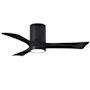 Matthews Fan Company Irene-3HLK 42" 3 Blade Indoor Ceiling Fan Matte Black