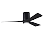 Matthews Fan Company Irene-3HLK 52" 3 Blade Indoor Ceiling Fan Matte Black / Matte Black