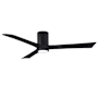 Matthews Fan Company Irene-3HLK 60" 3 Blade Indoor Ceiling Fan Matte Black