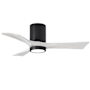 Matthews Fan Company Irene-3HLK 42" 3 Blade Indoor Ceiling Fan Matte Black / Matte White