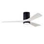 Matthews Fan Company Irene-3HLK 52" 3 Blade Indoor Ceiling Fan Matte Black / Matte White