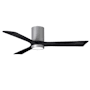 Matthews Fan Company Irene-3HLK 52" 3 Blade Indoor Ceiling Fan Brushed Nickel / Matte Black
