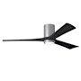 Matthews Fan Company Irene-3HLK 60" 3 Blade Indoor Ceiling Fan Brushed Nickel / Matte Black