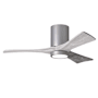 Matthews Fan Company Irene-3HLK 42" 3 Blade Indoor Ceiling Fan Brushed Nickel / Barn Wood Tone