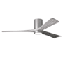 Matthews Fan Company Irene-3HLK 60" 3 Blade Indoor Ceiling Fan Brushed Nickel / Barn Wood Tone