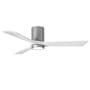 Matthews Fan Company Irene-3HLK 52" 3 Blade Indoor Ceiling Fan Brushed Nickel / Matte White