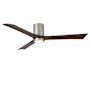 Matthews Fan Company Irene-3HLK 60" 3 Blade Indoor Ceiling Fan Brushed Nickel