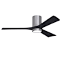 Matthews Fan Company Irene-3HLK 52" 3 Blade Indoor Ceiling Fan Brushed Pewter / Matte Black