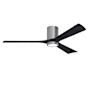 Matthews Fan Company Irene-3HLK 60" 3 Blade Indoor Ceiling Fan Brushed Pewter / Matte Black