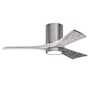 Matthews Fan Company Irene-3HLK 42" 3 Blade Indoor Ceiling Fan Brushed Pewter / Barnwood Tone