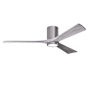 Matthews Fan Company Irene-3HLK 60" 3 Blade Indoor Ceiling Fan Brushed Pewter / Barnwood Tone