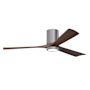 Matthews Fan Company Irene-3HLK 60" 3 Blade Indoor Ceiling Fan Brushed Pewter / Walnut Tone
