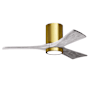 Matthews Fan Company Irene-3HLK 42" 3 Blade Indoor Ceiling Fan Brushed Brass / Barnwood Tone