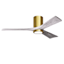 Matthews Fan Company Irene-3HLK 52" 3 Blade Indoor Ceiling Fan Brushed Brass / Barnwood Tone