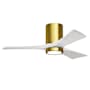 Matthews Fan Company Irene-3HLK 42" 3 Blade Indoor Ceiling Fan Brushed Brass / Matte White