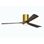 Matthews Fan Company Irene-3HLK 60" 3 Blade Indoor Ceiling Fan Brushed Brass / Walnut