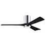 Matthews Fan Company Irene-3HLK 52" 3 Blade Indoor Ceiling Fan Polished Chrome / Matte Black
