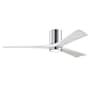 Matthews Fan Company Irene-3HLK 60" 3 Blade Indoor Ceiling Fan Polished Chrome / Matte White