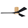 Matthews Fan Company Irene-3HLK 52" 3 Blade Indoor Ceiling Fan Light Maple / Matte Black