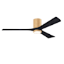 Matthews Fan Company Irene-3HLK 60" 3 Blade Indoor Ceiling Fan Light Maple / Matte Black