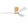Matthews Fan Company Irene-3HLK 52" 3 Blade Indoor Ceiling Fan Light Maple / Matte White